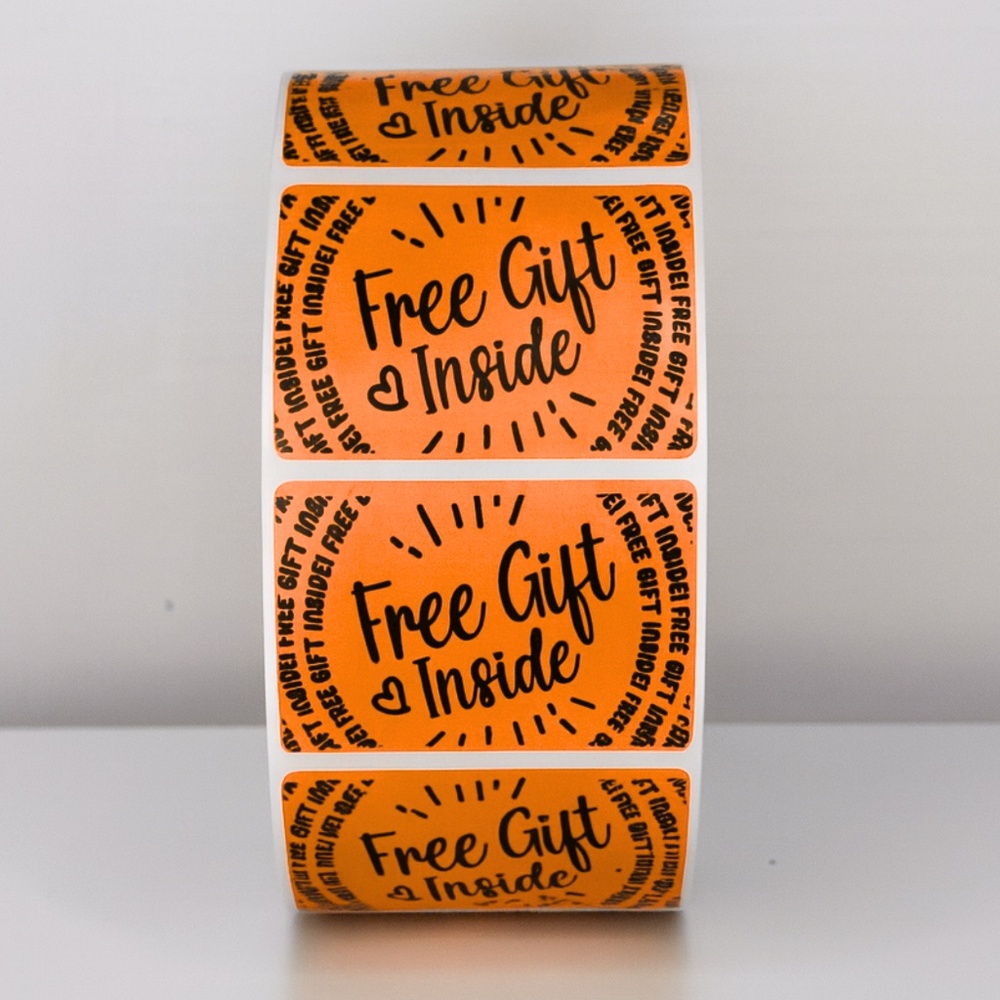 🛍️ Add a Bonus! "Free Gift Inside" Stickers for Package | Customer Appreciation - Picture 9 of 11